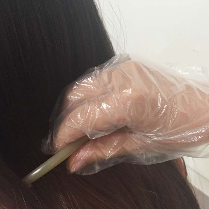 Einweg-Haarfärbehandschuhe aus Polyethylen