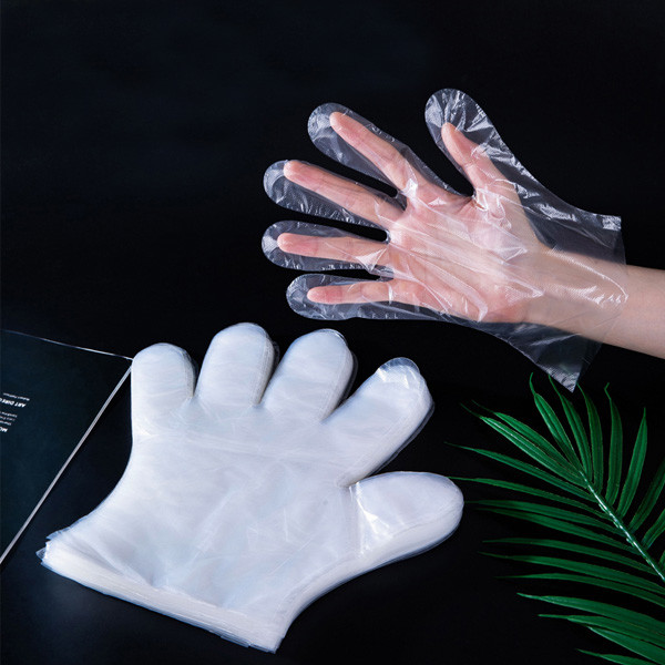  Einweg klare Polyethylen -transparente Handschuhe 