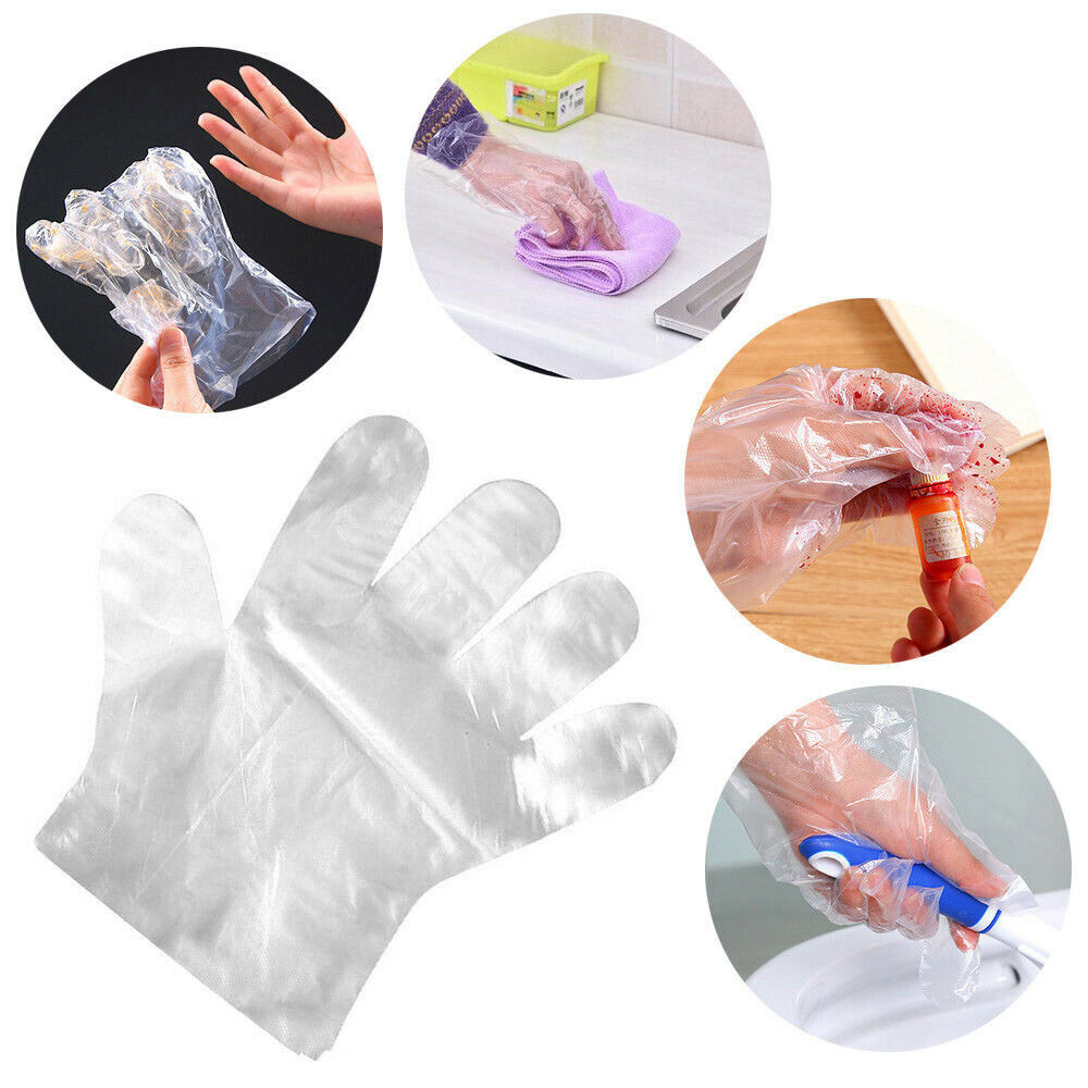 Einweg transparente farbenfrohe Handschuhe für das Restaurant