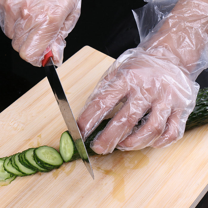 Einweg-PE-Handschuhe in Lebensmittelqualität Transparente Einweg-HDPE-Kunststoffhandschuhe