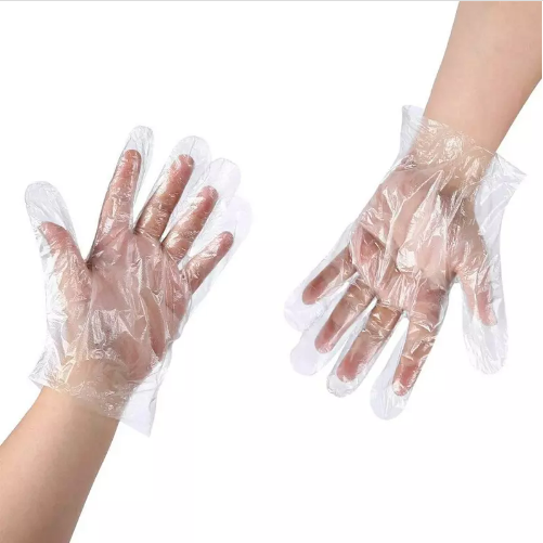 Nicht-medizinische transparente Unicolor-weiche biologisch abbaubare wasserdichte PE-Handschuhe